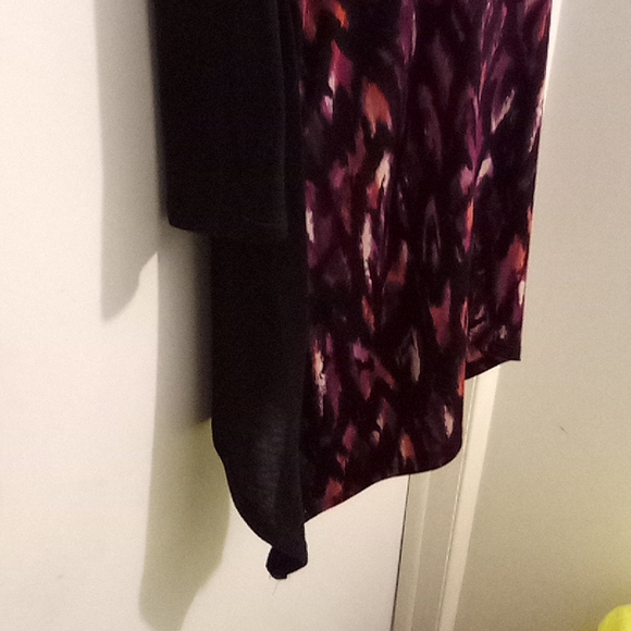 Asymmetrical Top With Accent Beads and Shark Bite Hem - Picture 6 of 10